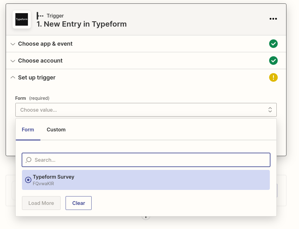 Select the survey that you want to generate charts for.